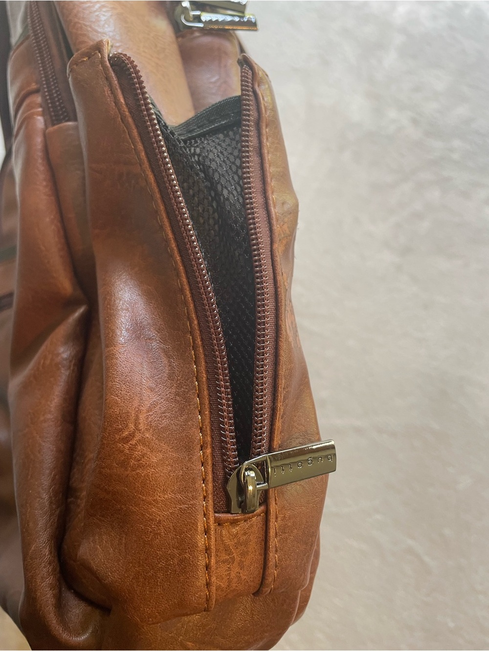 Bugatti Valentino Vegan Leather Laptop Backpack with RFID Protection - Picture 8 of 8